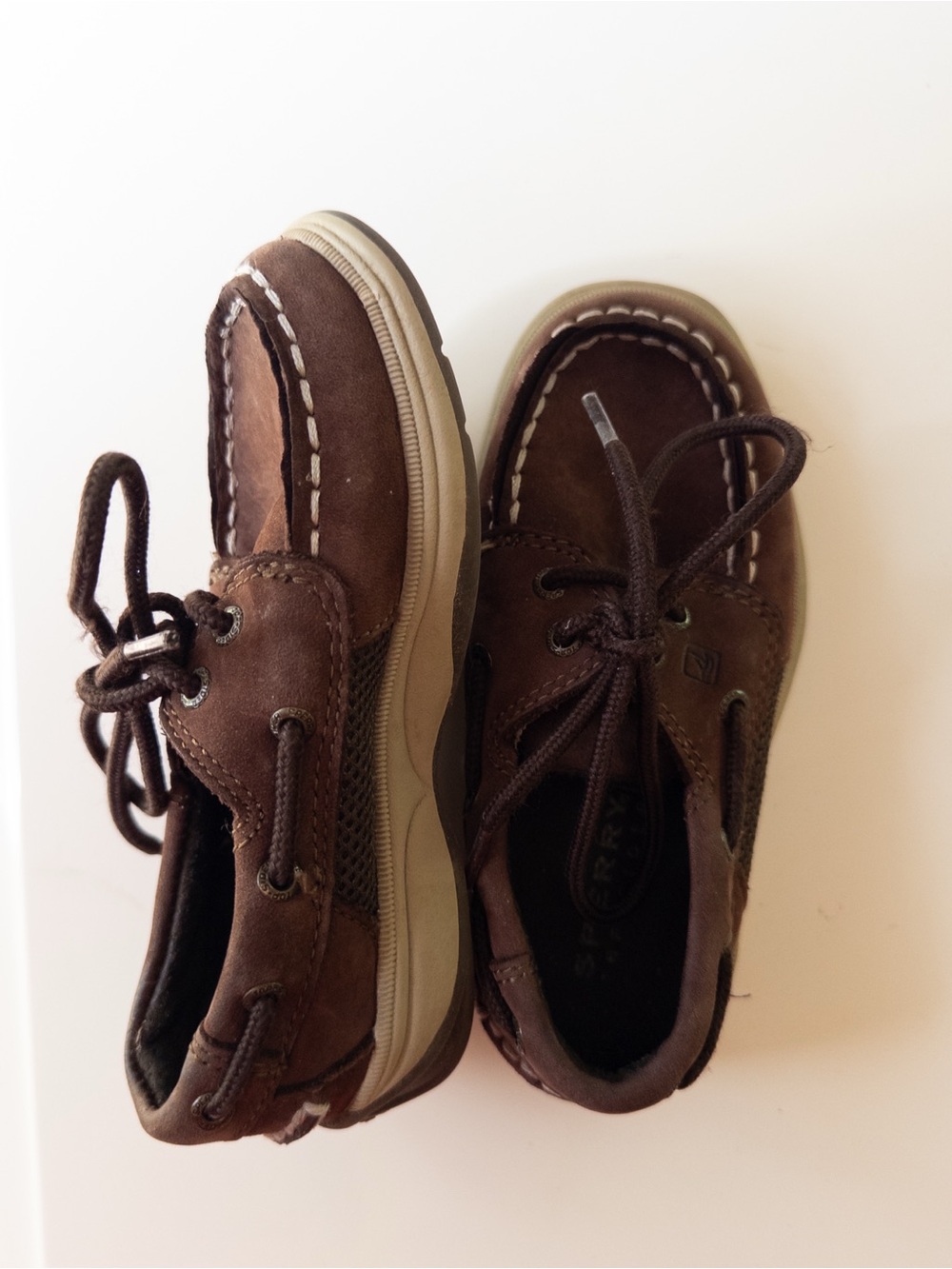 Sperry Kids Brown Suede Moccasin Boat Shoes